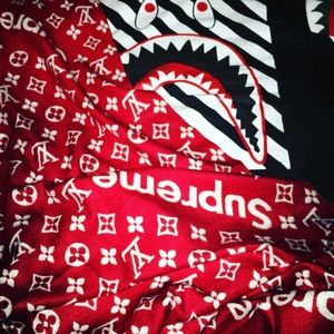Louis Vuitton Supreme cashmere scarf